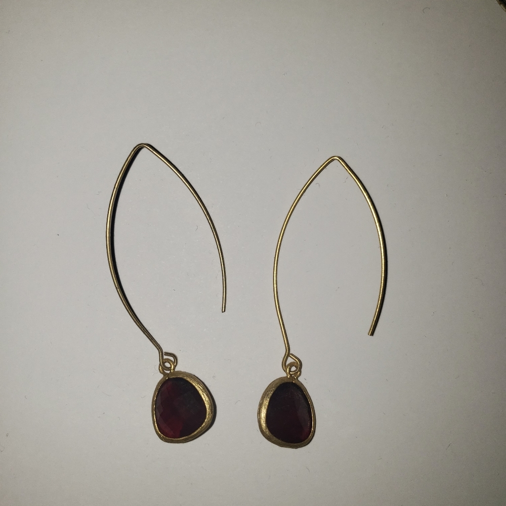 Red and Gold earrings